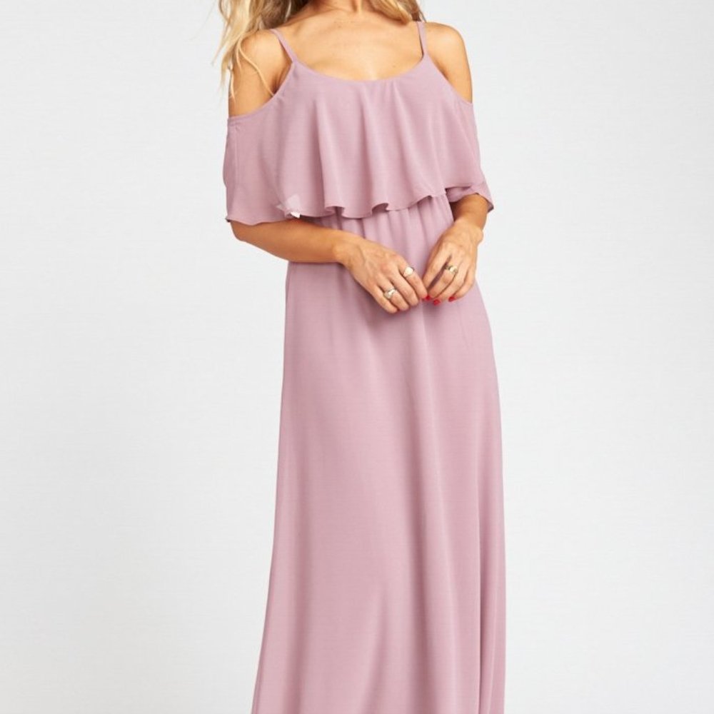 Show Me Your Mumu Caitlin Ruffle Antique Rose